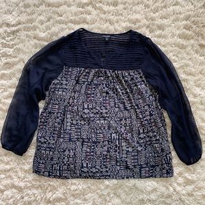 Lucky Brand 3/4 Sleeve Top